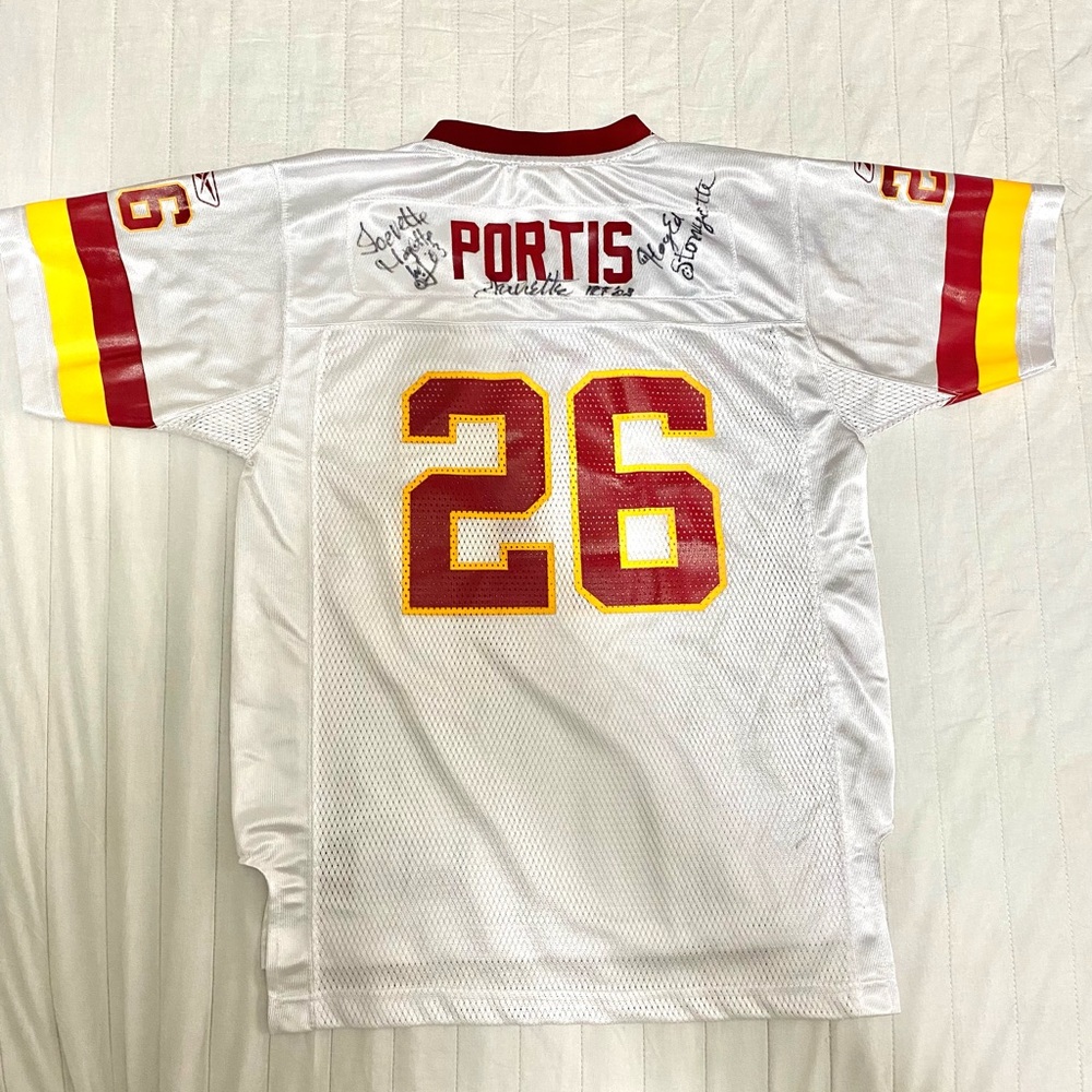 Clinton Portis #26 Washington Redskins White NFL autograph